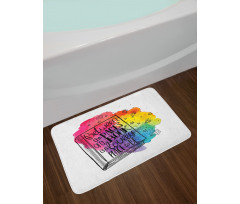 Words Between Pages Vivid Bath Mat