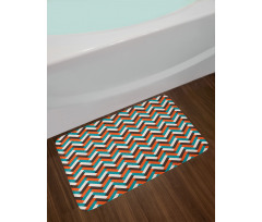 Retro Herringbone Bath Mat