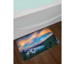 Sundown in the Woods Bath Mat