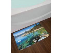 Summer Lake Photo Bath Mat