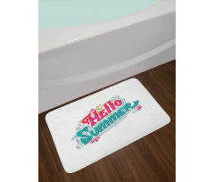 Floral Ornate Details Bath Mat