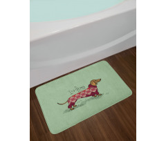 Animal in Clothes Bath Mat