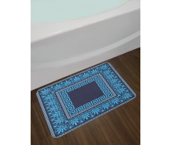 Intricate Floral Fret Bath Mat