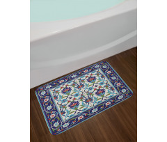 Tulips Daisies Bath Mat