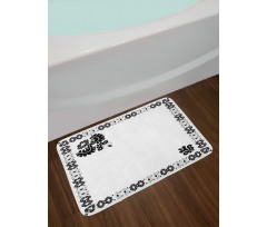 Oriental Frame Bath Mat