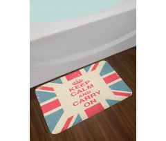 Carry on British Flag Bath Mat