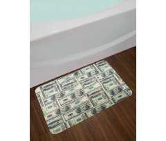 Bills with Ben Franklin Bath Mat