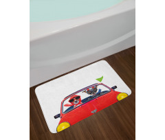 Jack Russell Couple Bath Mat