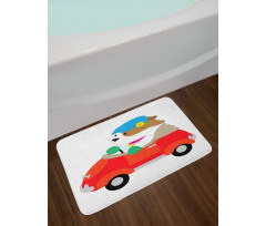 Puppy Driving Cap Bath Mat