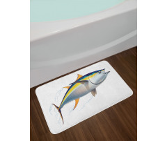 Realistic Yellowfin Tuna Bath Mat