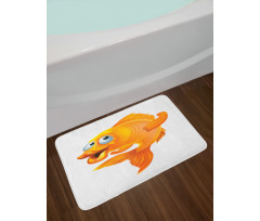 Happy Playful Goldfish Bath Mat