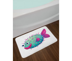 Vibrant Color Bubble Fish Bath Mat