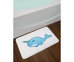 Unicorn of the Sea Bath Mat