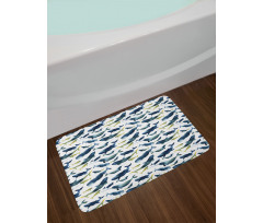 Watercolor Mammals Bath Mat