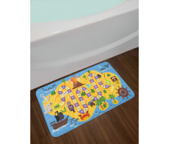 Pirate Treasure Bath Mat