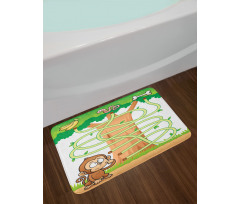 Curious Monkey Bath Mat