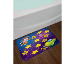 Space Astronaut Bath Mat