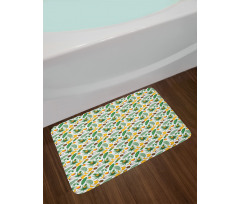 Coconut Pineapple Bath Mat