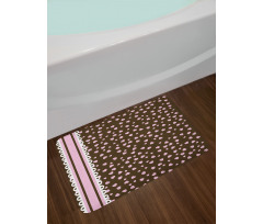 Romatinc Heart Motif Bath Mat