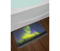 Aurora Borealis Forest Bath Mat