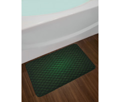 Future Grid Pattern Bath Mat