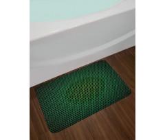 Grid Tile Polygons Bath Mat