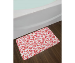 Star and Dot Pattern Bath Mat