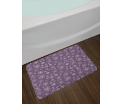 Christmas Flowers Bath Mat