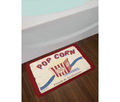 Pop Corn Tickets Bath Mat