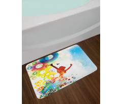 Abstract Woman Bath Mat