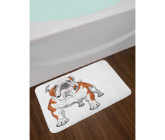 Muscular Dog Bath Mat