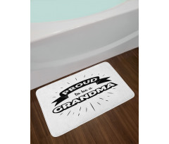 Banner and Abstract Lines Bath Mat