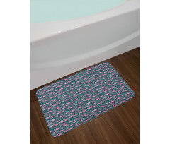 Exotic Bird Pattern Bath Mat