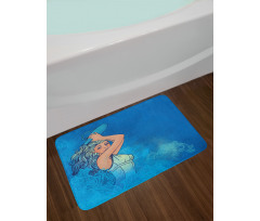 Woman Lady Arts Bath Mat