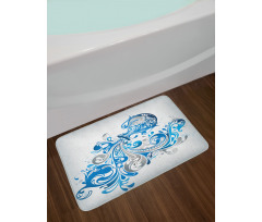 Bucket Scroll Bath Mat