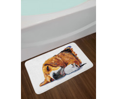 Sleeping Puppy Bath Mat