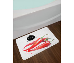 Chili Pepper Hot Spicy Bath Mat