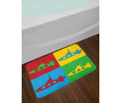 Pop Art Vessel Frames Bath Mat