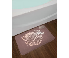 Ram Portrait Stars Bath Mat