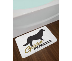 Dog Silhouette Bath Mat