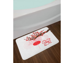 Cherry Branch Lantern Bath Mat