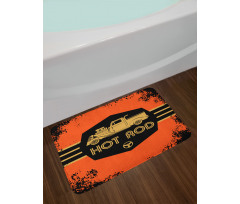 Grunge Poster Design Bath Mat