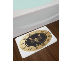 Signs Circle Bath Mat