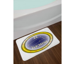 Circle and Signs Bath Mat