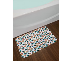 Hipster Pineapples Bath Mat