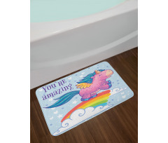 Pony in the Sky Bath Mat