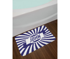 Common Masculine Name Bath Mat