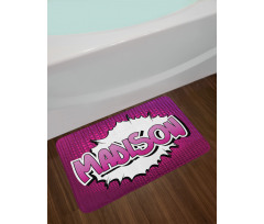 Girls Birthday Cartoon Bath Mat