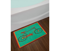 Desi Art Style Ethnic Bath Mat