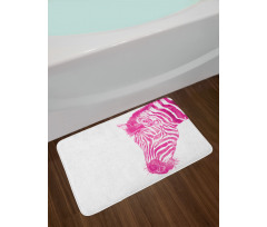 Animal Head Vibrant Bath Mat